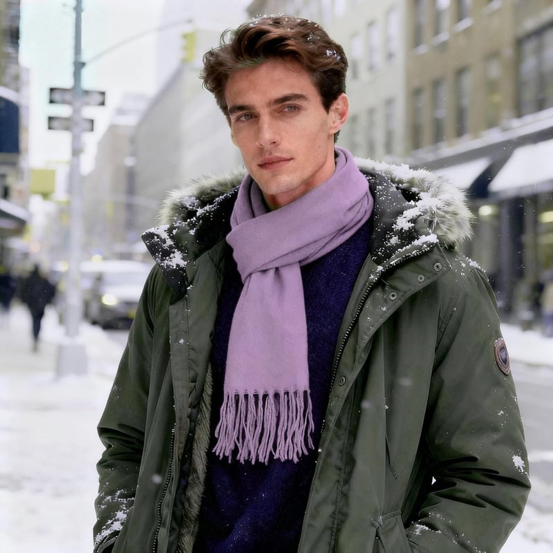 vimate Plaid Scarf for Men Women Super Soft Classic Tartan Checkered Neck Scarves - Image 4